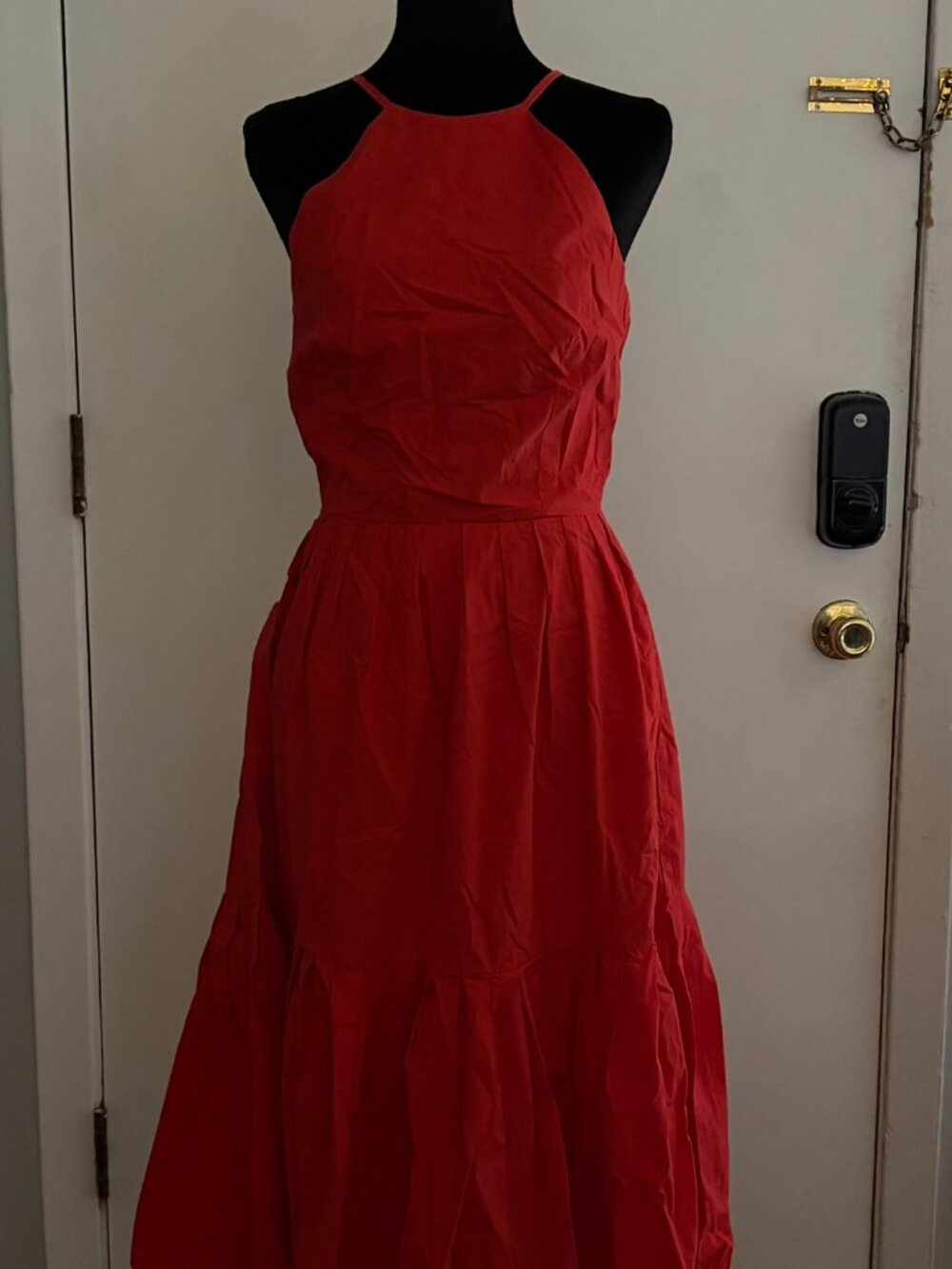 Corey Lynn Calter Red Tiered Mini Dress
